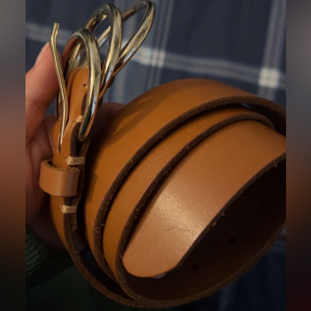 AE Brown leather belt